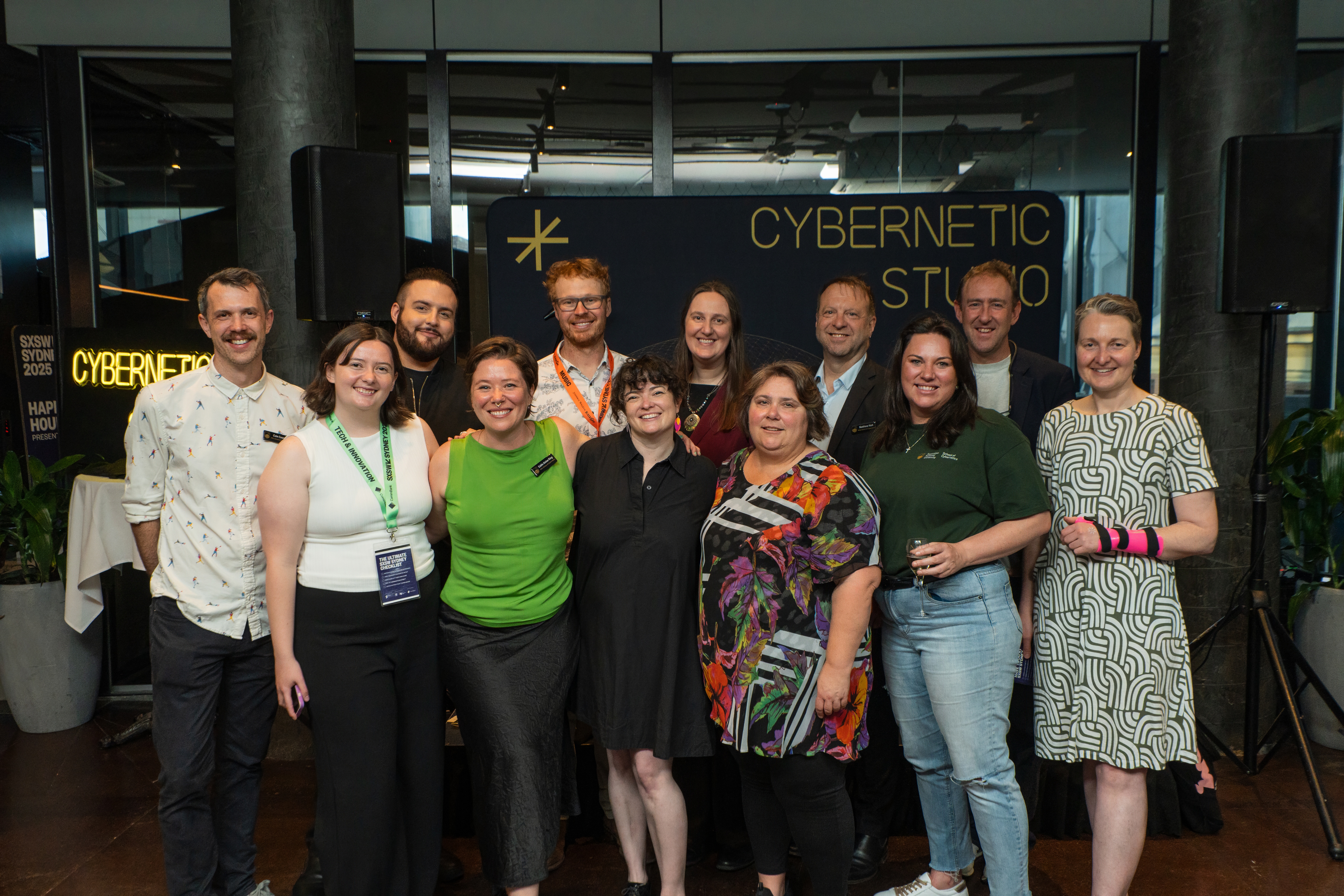 Cybernetic Studio Launch group photo. Photo Credit: Matt Jelly
