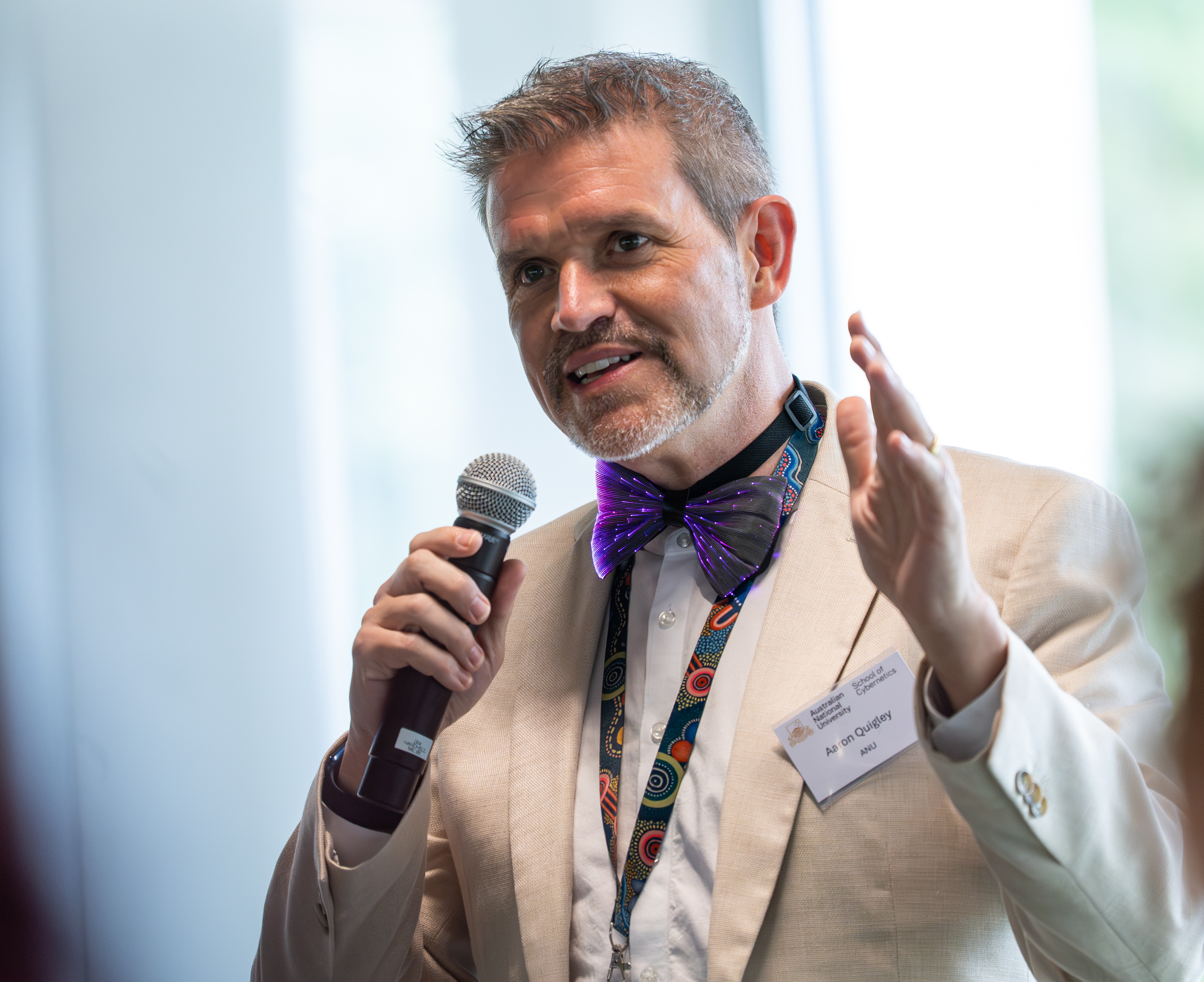 Professor Aaron Quigley, Dean of the College of Systems and Society, welcomes our alumni