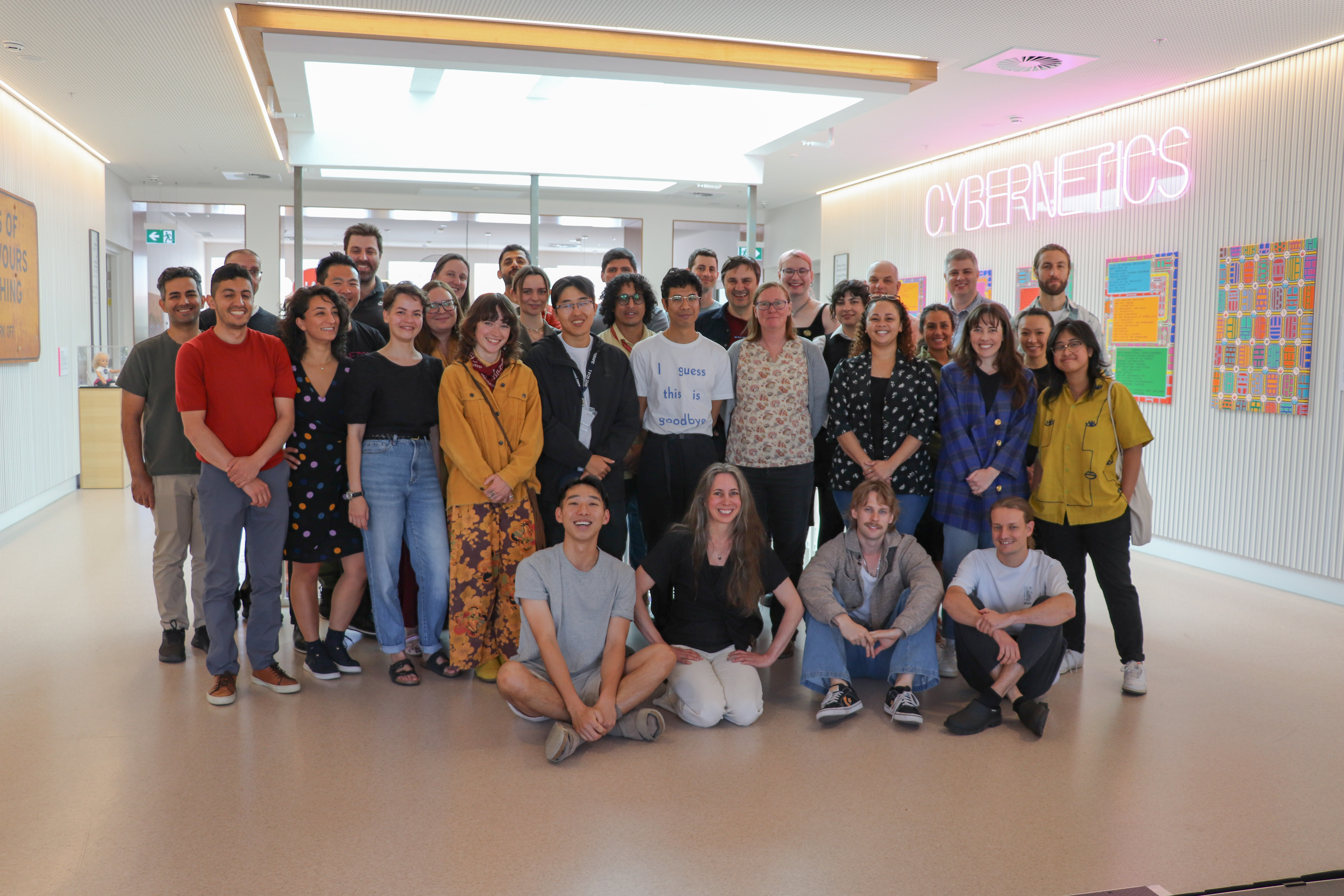 Some of our lovely alumni from 2019 – 2024 cohorts of Master of Applied Cybernetics. Photo Credit: Felipe Messias/ANU
