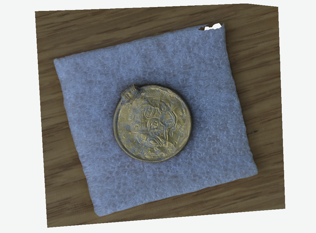 3D Model of a 6th Century Anglo-Saxon bracteate by Dr Ash Lenton .