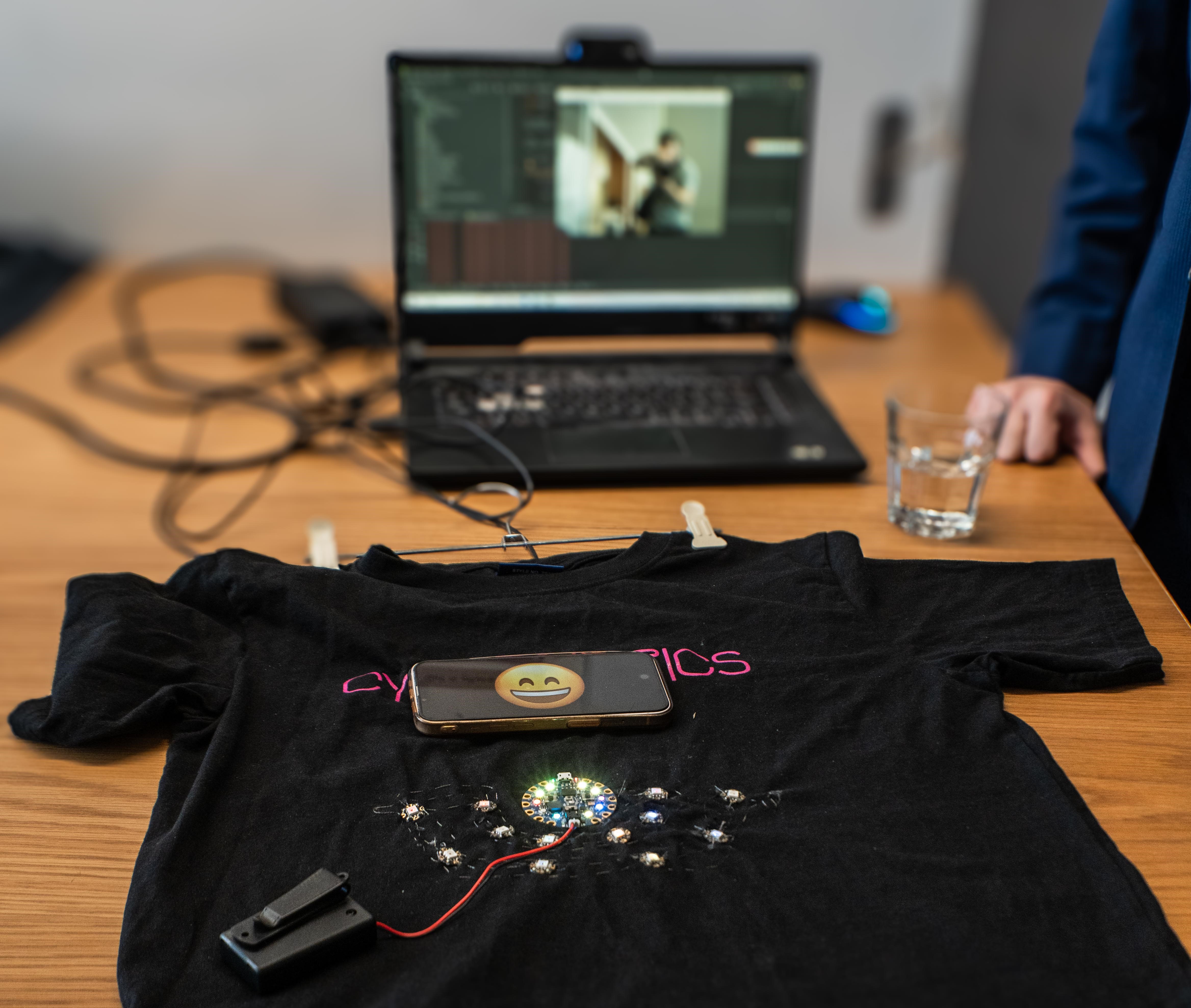 Yue's Emoji T-shirt adds another layer to emotional communication