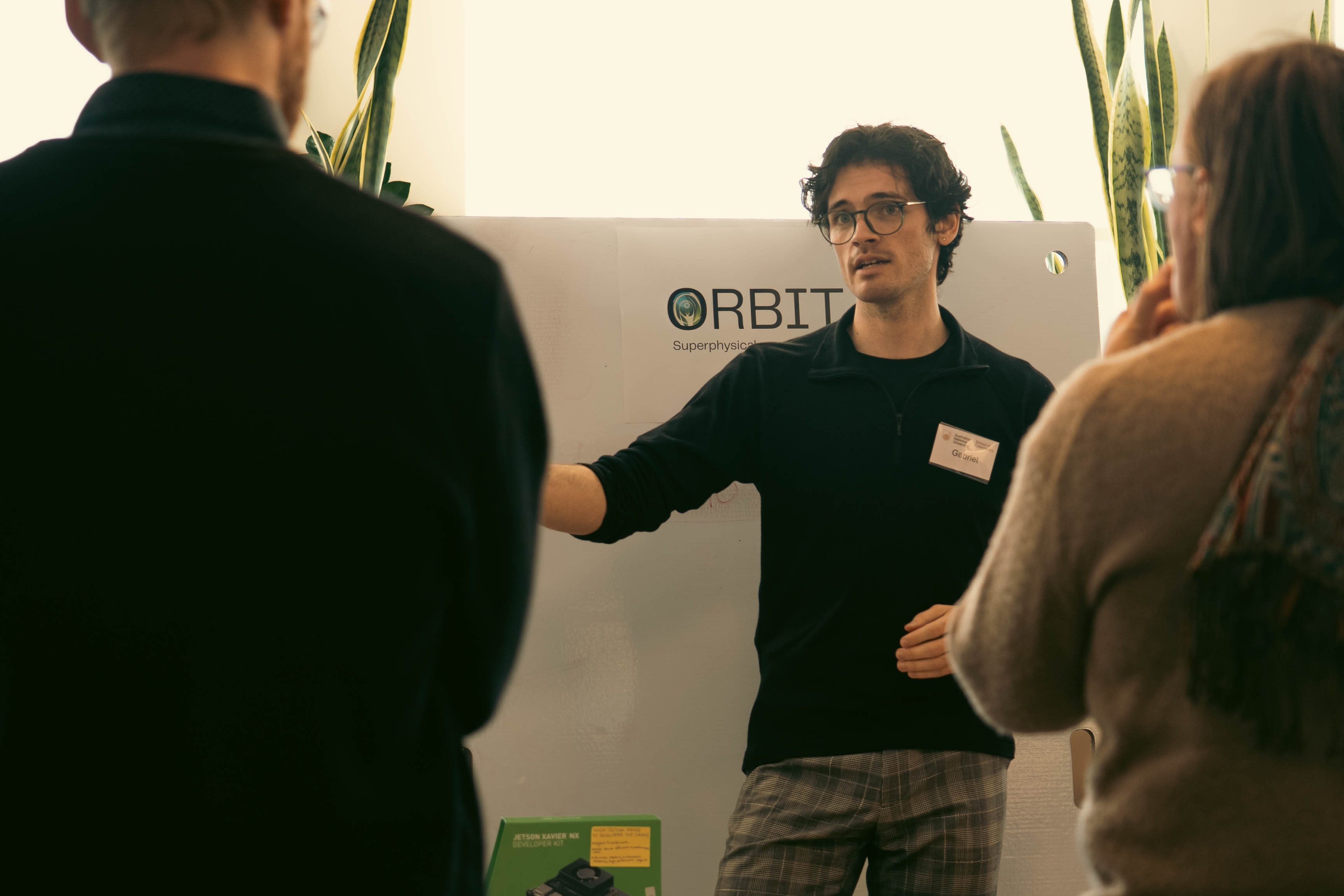 Gabriel talks through Orbit with guests