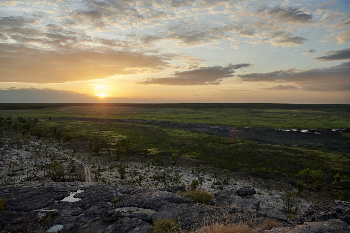 Floodplains in Kakadu National Park at sunset. Photo credit: CSIRO and Microsoft