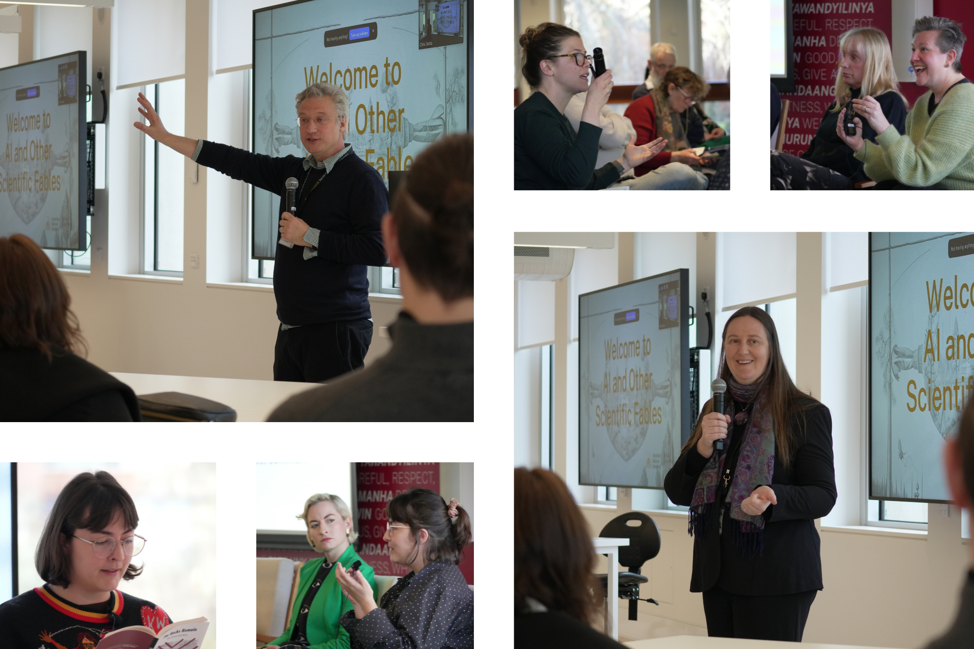 AI and Other Scientific Fables Symposium Photo Collage