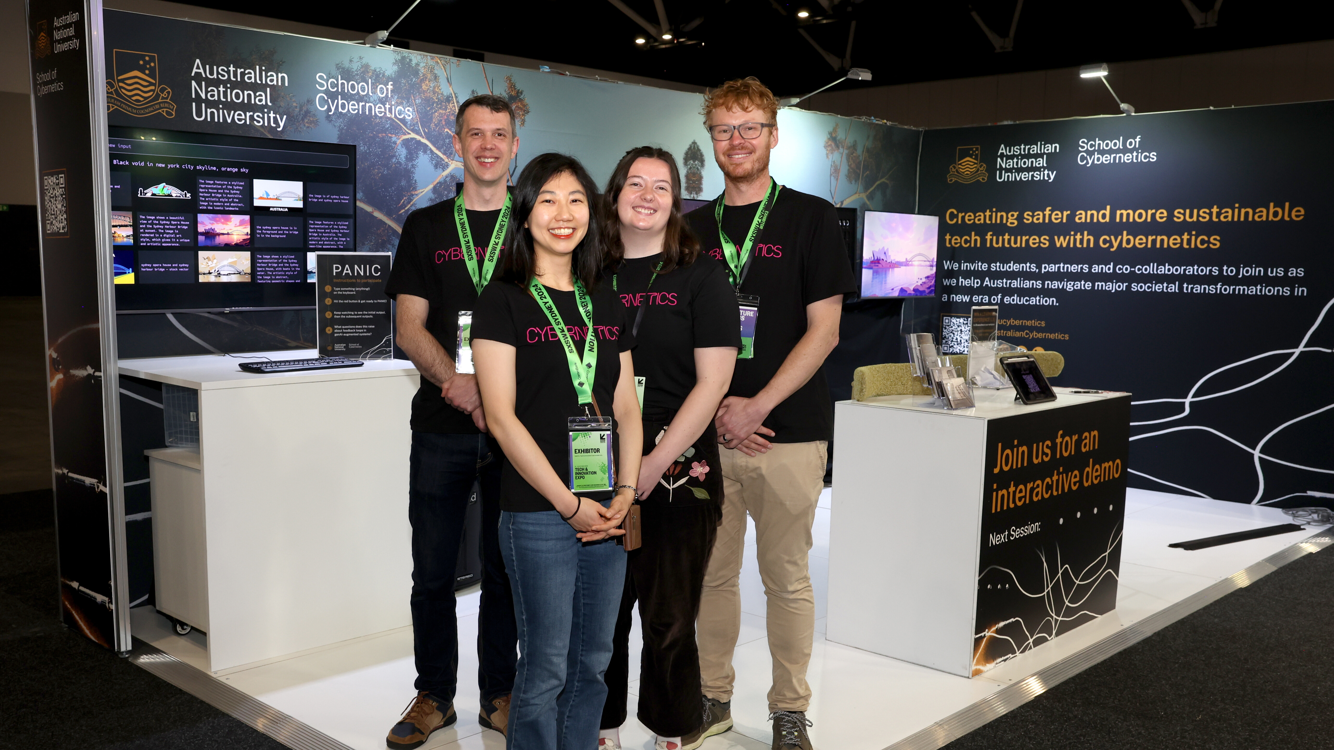 ANU School of Cybernetics team at SXSW Sydney.
