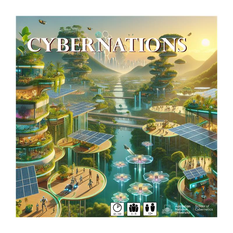  A city with solar panels and water .